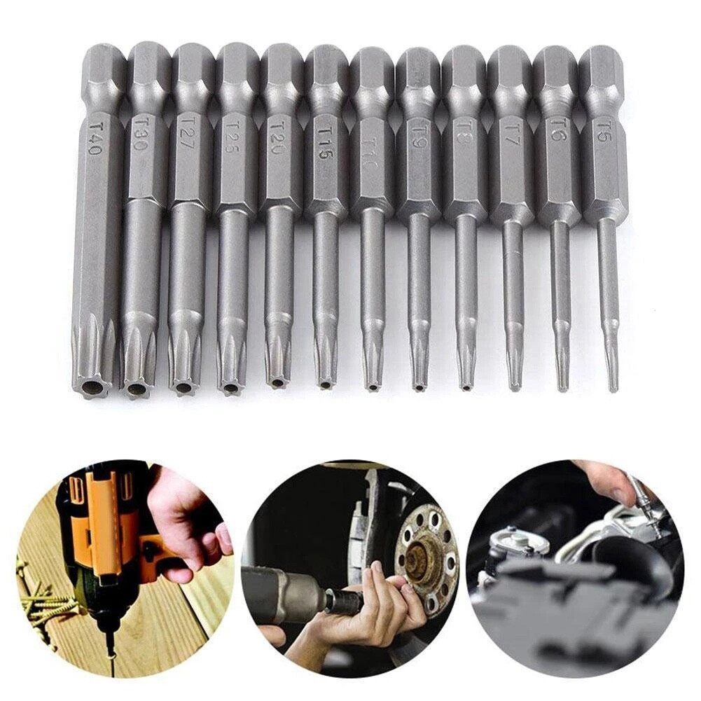 Pcs Mm Magnetic Torx Screwdriver Bits Set Electric Screwdriver