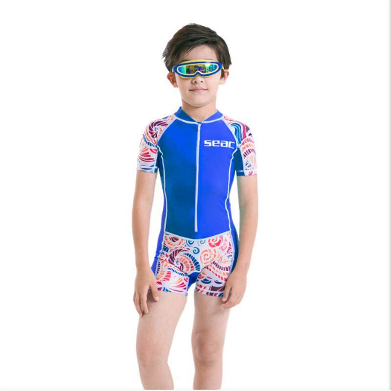 LUOKE ชุดว่ายน้ำเด็กน่ารักการออกแบบลวดลาย One - piece ชุดว่ายน้ำสำหรับ Boy ซิปชุดว่ายน้ำชายหาด LUOKE ชุดว่ายน้ำเด็กน่ารักการออกแบบลวดลาย One - piece ชุดว่ายน้ำสำหรับ Boy ซิปชุดว่ายน้ำชายหาด