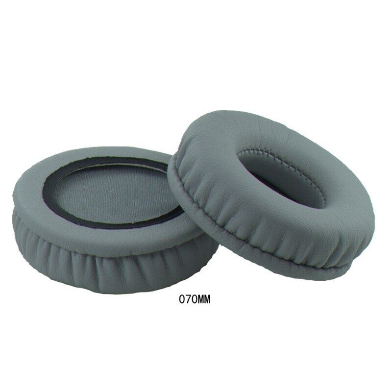 Replacement Gray Ear Pads 60 70 90mm 100mm Protein Skin Soft Foam