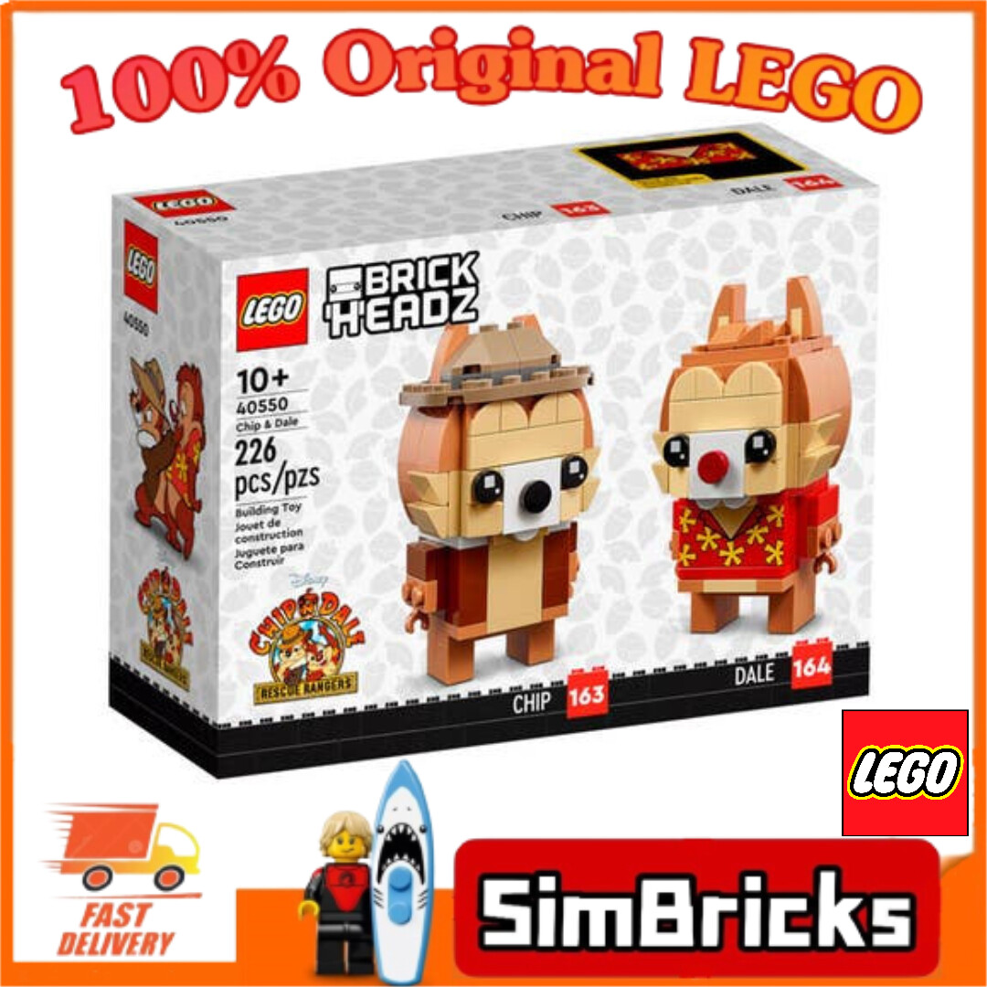 Simbricks Lego Brickheadz Disney Chip Dale Lazada