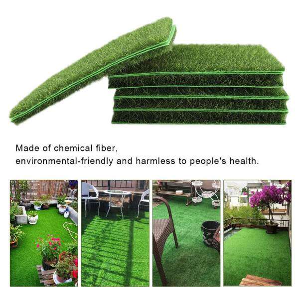10 PCS Artificial Grass Mat Turf Lawn Garden Micro Landscape Ornament Home Decor