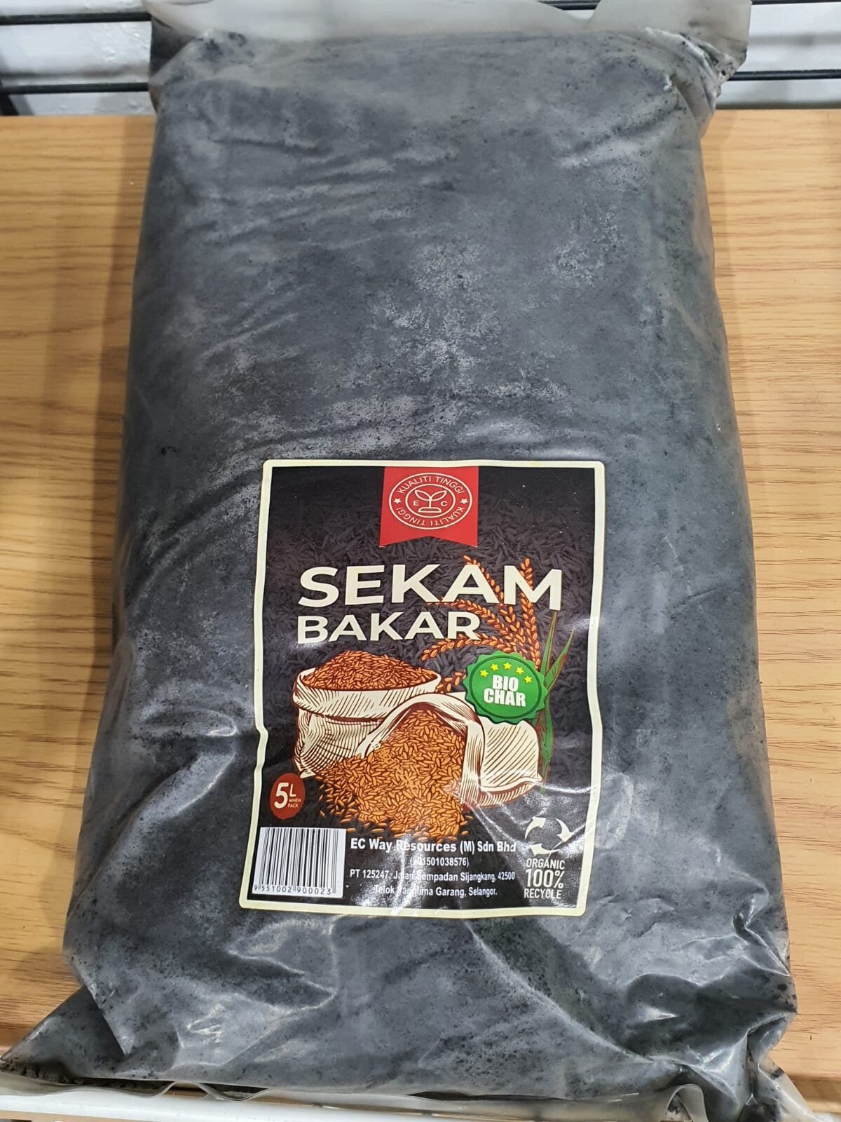 Liter Sekam Padi Bakar Burnt Rice Husk Sesuai Untuk Semua Tanaman