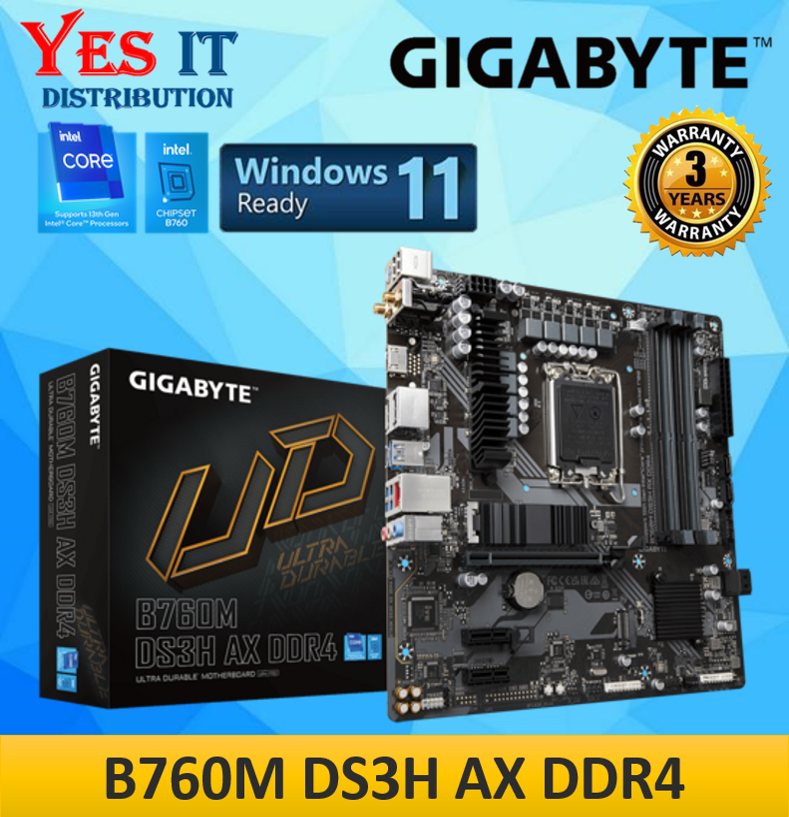 Gigabyte B M Ds H Ax Ddr Ddr Lga Motherboard Intel Th Gen