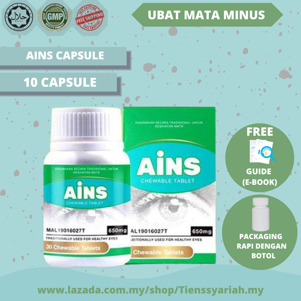 UBAT MATA MINUS AINS PENAWAR MATA SUPPLEMENT VITAMIN MATA ORIGINAL HQ