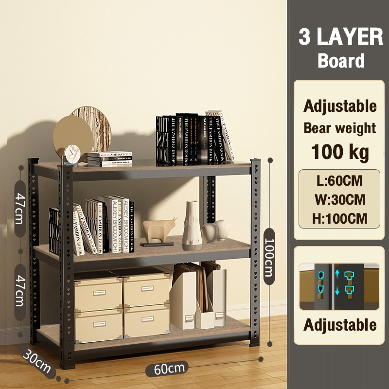 NEWLALA 4 5 Tier Heavy Duty Rack Metal Rack Boltless Rack Shelf Rak