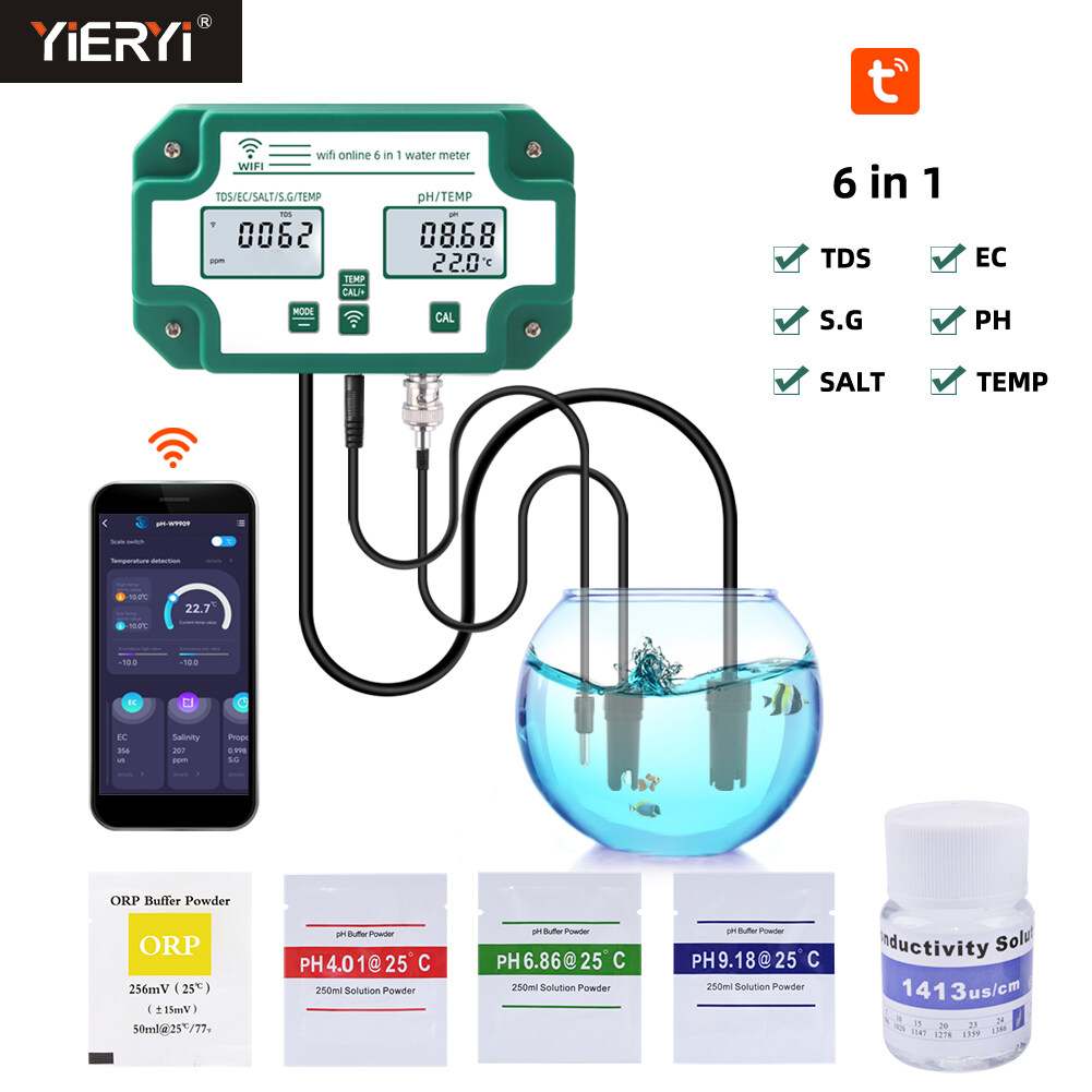 Yieryi Wifi Smart Ph Meter In Ph Meter Ec Tds Ppm Salinity S G