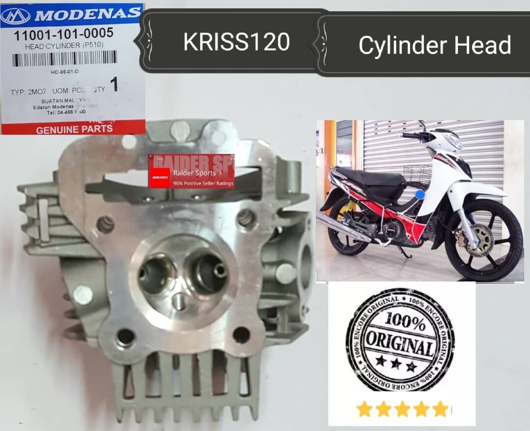 Modenas Kriss120 Cylinder Head Assy Original 100 Lazada