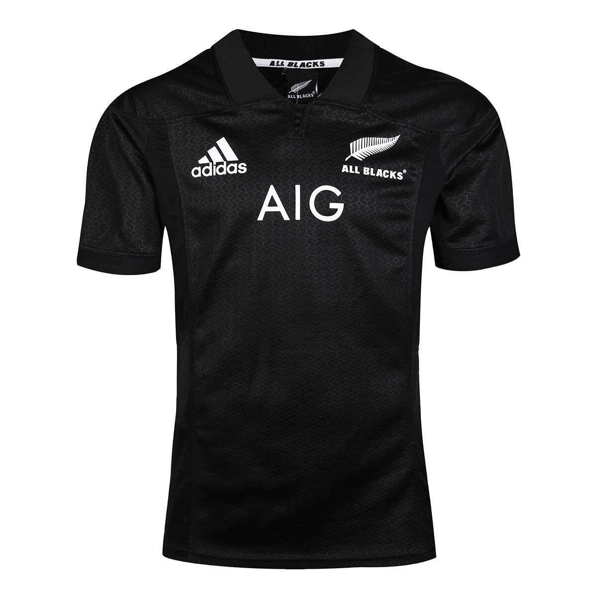 New Zealand All Blacks Rugby Home and Away Jersey 2017 Short Sleeve Black for Men Size:S-3XL