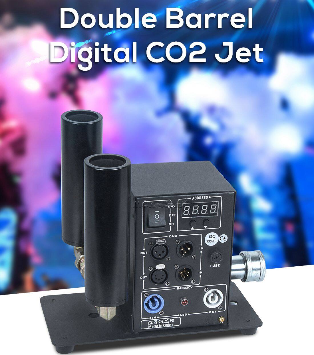 Digital Single And Double Pipe CO2 Jet Machine Stage Effect Co2 Jets