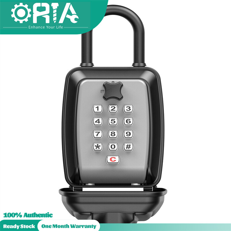 Oria Security Key Lock Box Push Button Large Capacity Key Storage Box