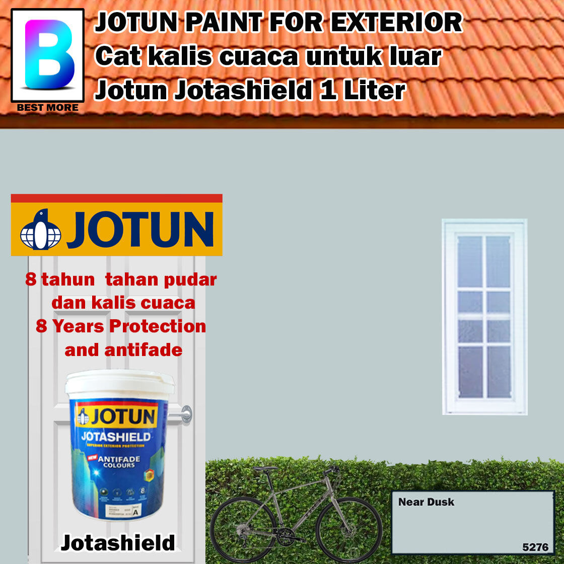 Jotun Jotashield Paint 1 Liter Road Home 4678 Shallow Wave 4094