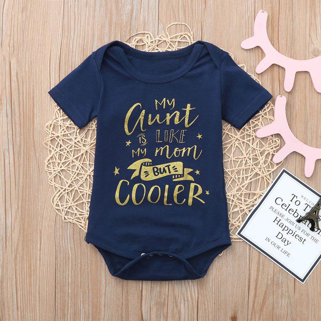 KATATA ทารกแรกคลอดสาว Boy Letter Bodysuit เสื้อผ้าชุดรอมเปอร์ KATATA ทารกแรกคลอดสาว Boy Letter Bodysuit เสื้อผ้าชุดรอมเปอร์