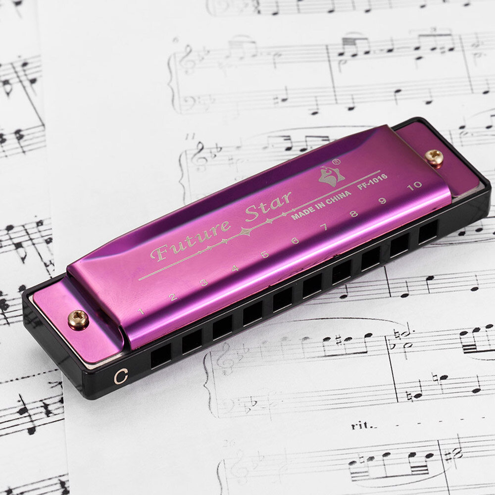 Ammoon Key Of C Diatonic Harmonica Mouthorgan With Abs Reeds