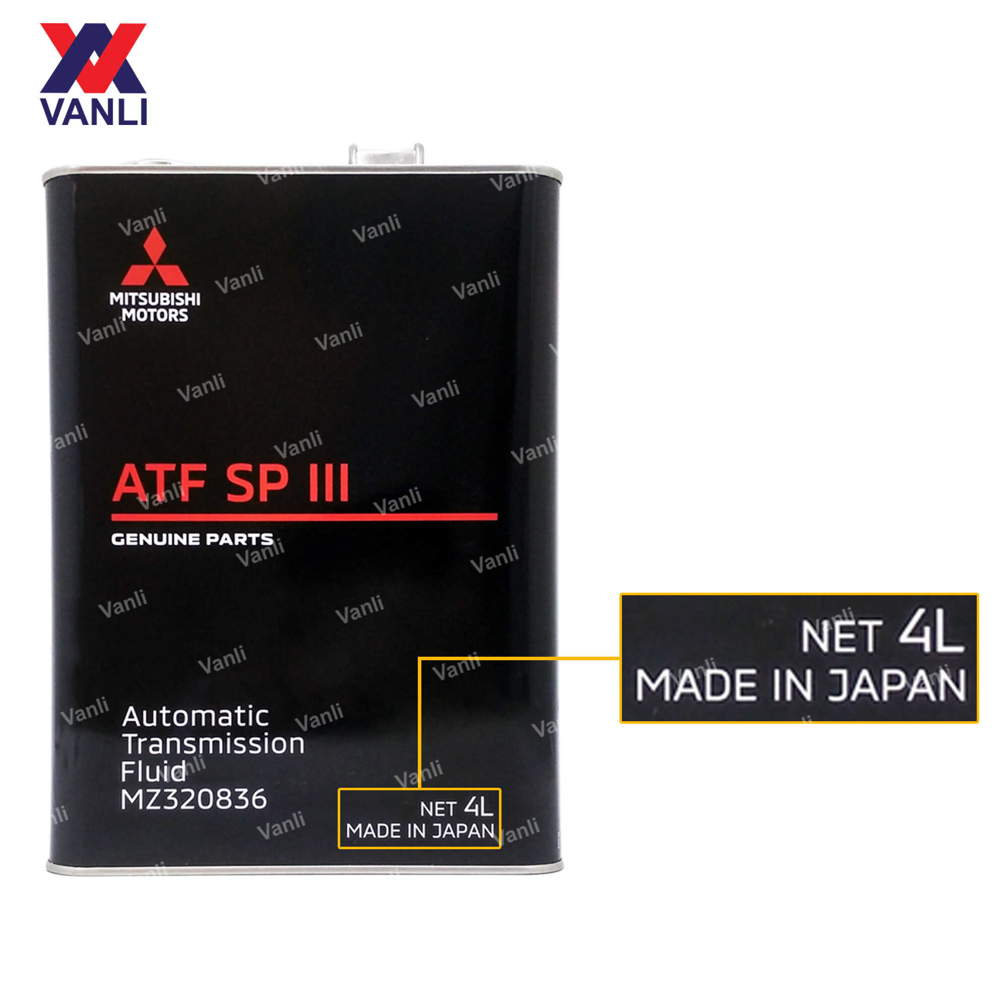 Mitsubishi Automatic Transmission Fluid ATF SP 3 4L Steel MZ320836