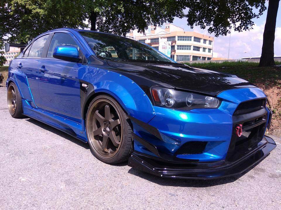 Mitsubishi Lancer Gt Inspira VARIS Wide Bodykit Body Kit Front Side