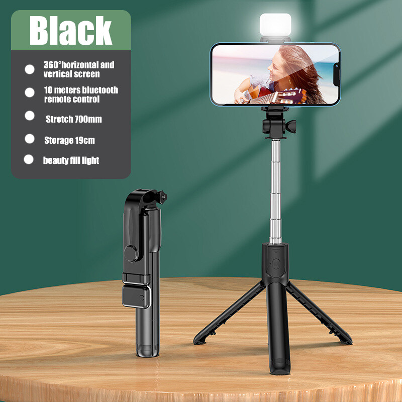 Rotate In Bluetooth Selfie Stick Monopod Tripod Remote Control