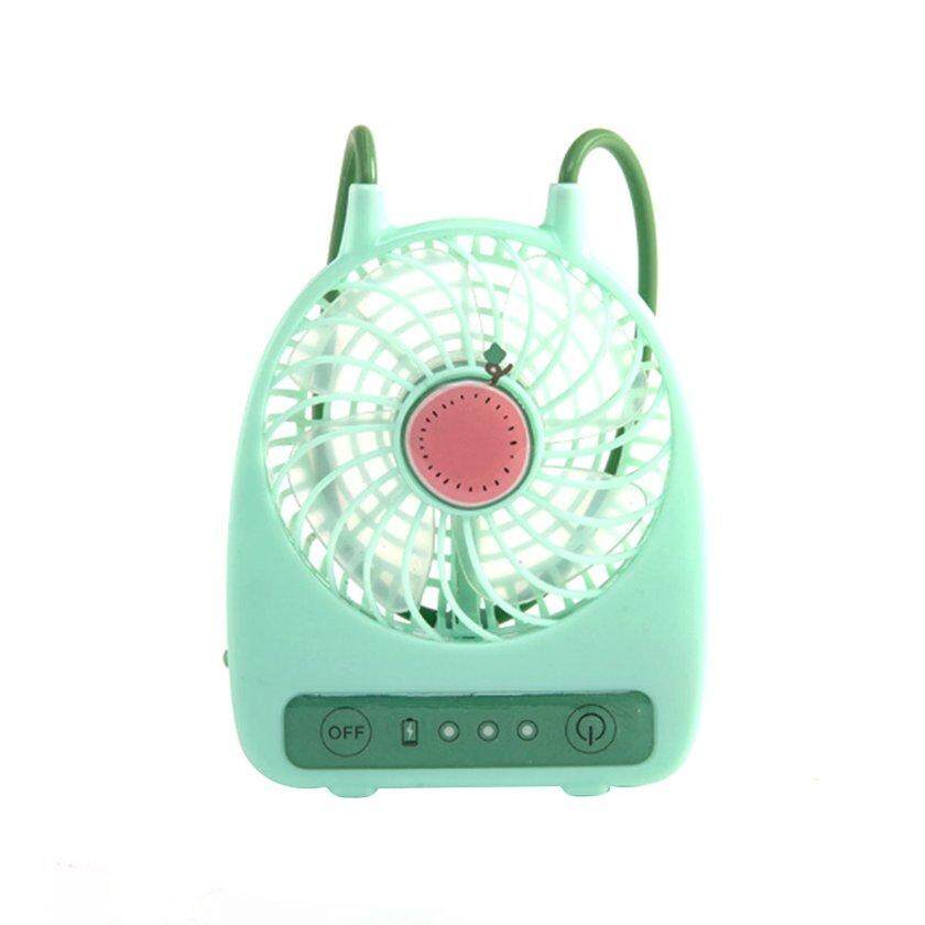 LALOVE 3 โหมดสไตล์ USB ผลไม้สีมือถือพัดลมตั้งโต๊ะเครื่องปรับอากาศ