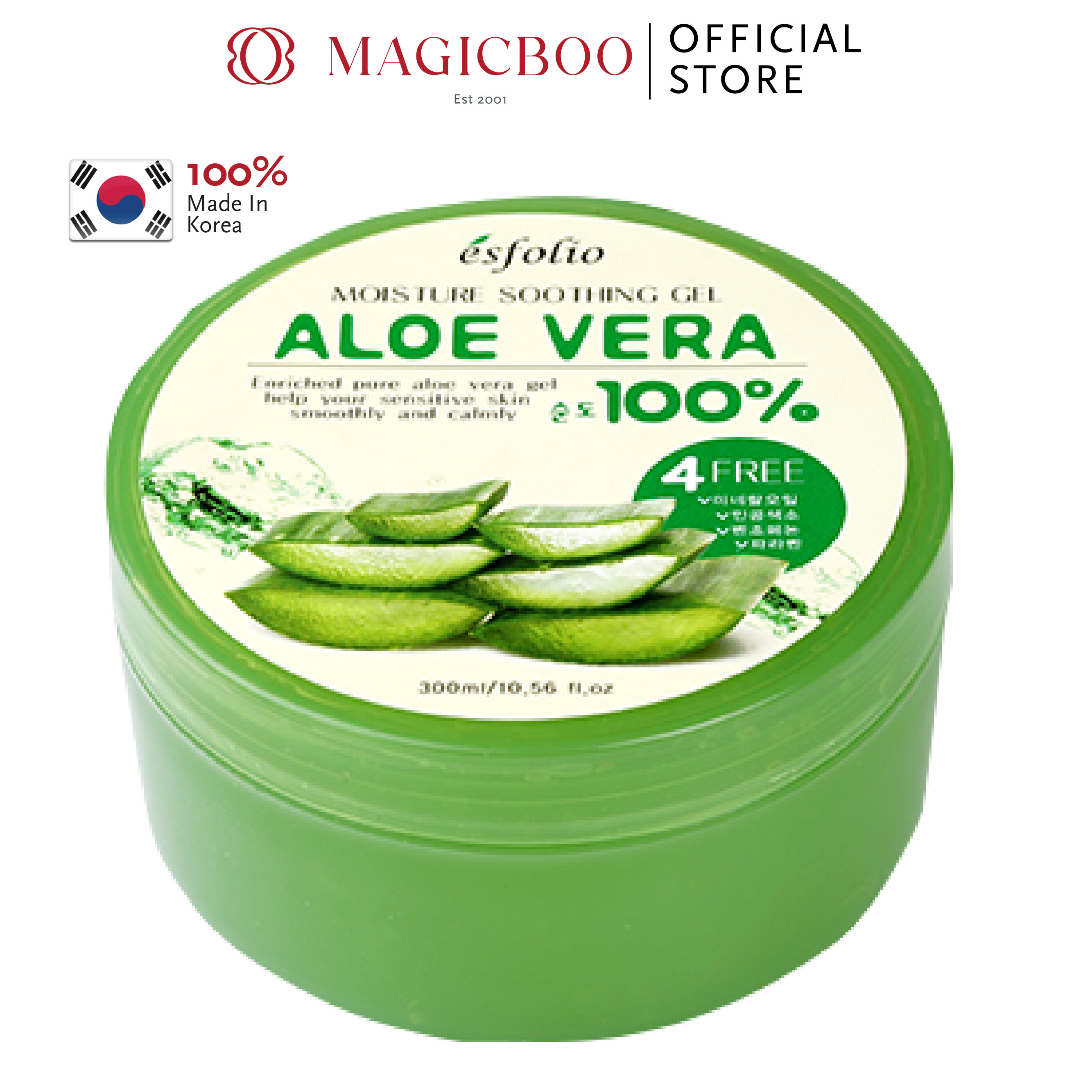 Magicboo Esfolio Moisture Soothing Gel Aloe Vera 100 300ml Lazada