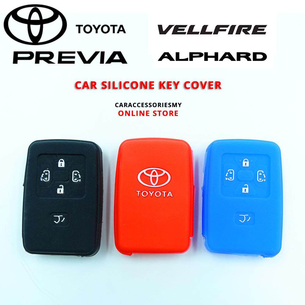 Toyota Alphard Vellfire Estima 4 Buttons Keyless Remote Silicone Car