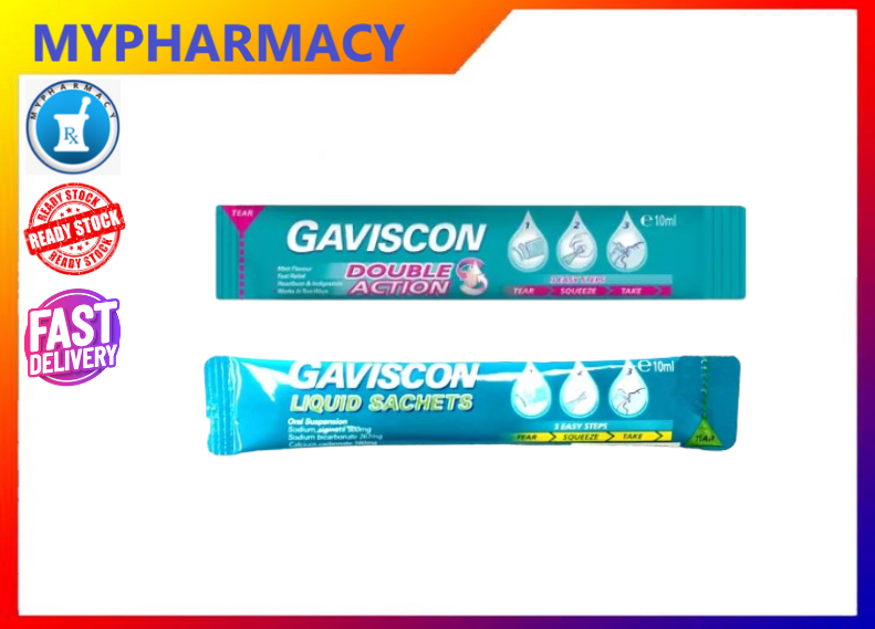 Gaviscon Liquid Sachet S S X Ml Normal Double Action Gastric