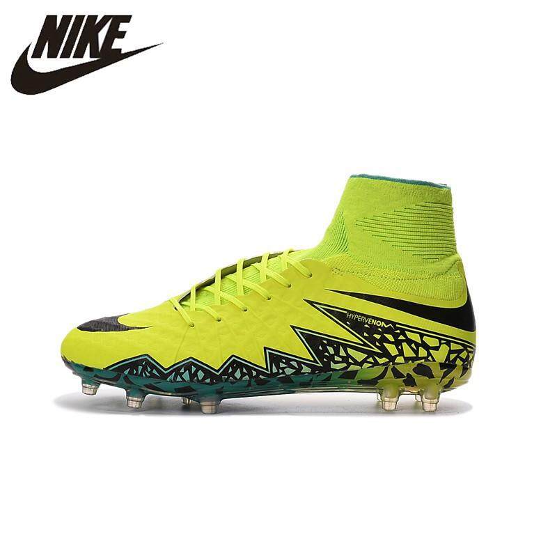 Nike_Official Hypervenom Phantom II FG Outdoor Soccer Training Sneake