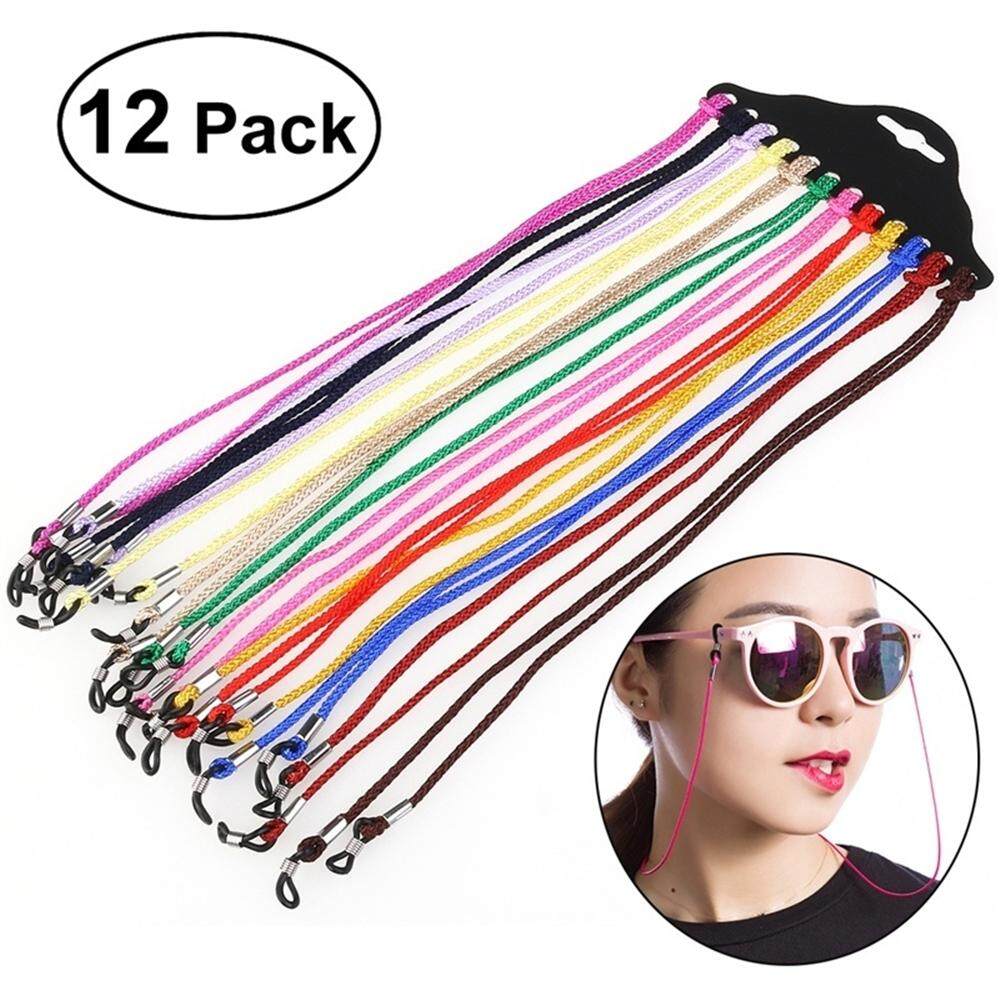 12 Pcs สีสันสดใสแว่นตาไนลอนหน้าจอกระจกสายไฟคอสายคล้องที่วางแว่นตา 12 Pcs สีสันสดใสแว่นตาไนลอนหน้าจอกระจกสายไฟคอสายคล้องที่วางแว่นตา