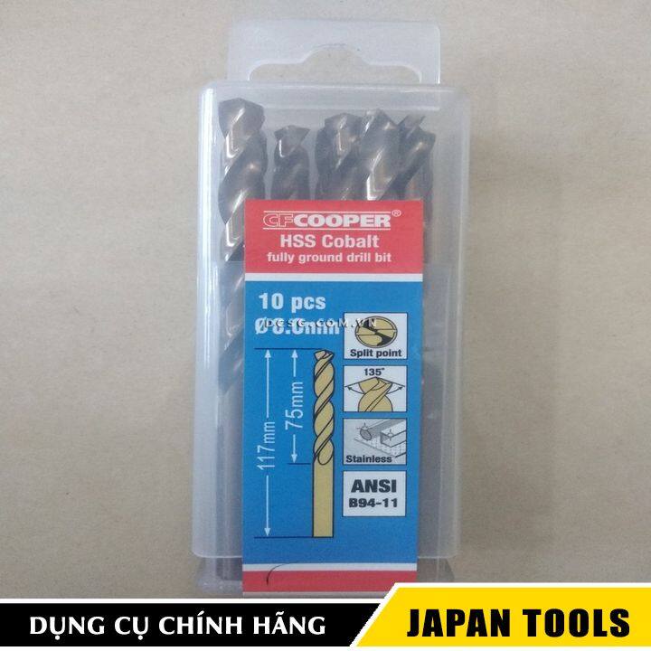 MŨI KHOAN THÉP INOX CFCOOPER HCM080