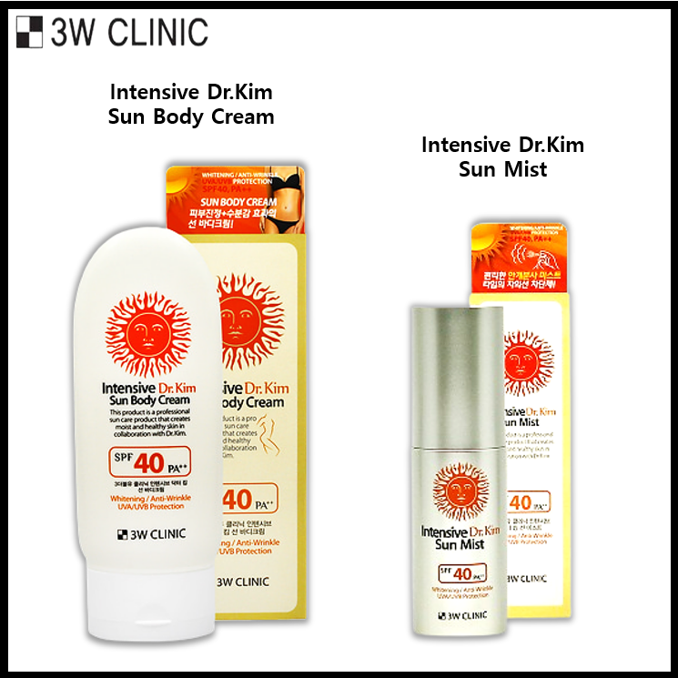 3W CLINIC Intensive Dr Kim Sun Body Cream Intensive Dr Kim Sun Mist