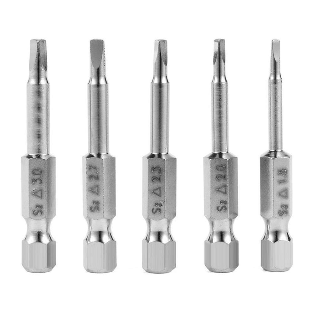 Whyus - 5 Pcs Tri - หัวไขควงเม็ดแม่เหล็กชุดสำหรับ Home 50 มม. ซ่อมเครื่องมือ Whyus - 5 Pcs Tri - หัวไขควงเม็ดแม่เหล็กชุดสำหรับ Home 50 มม. ซ่อมเครื่องมือ