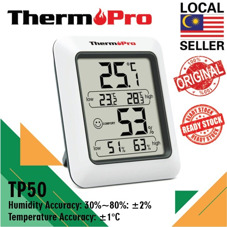 Thermopro Tp Digital Hygrometer Indoor Thermometer Humidity Monitor