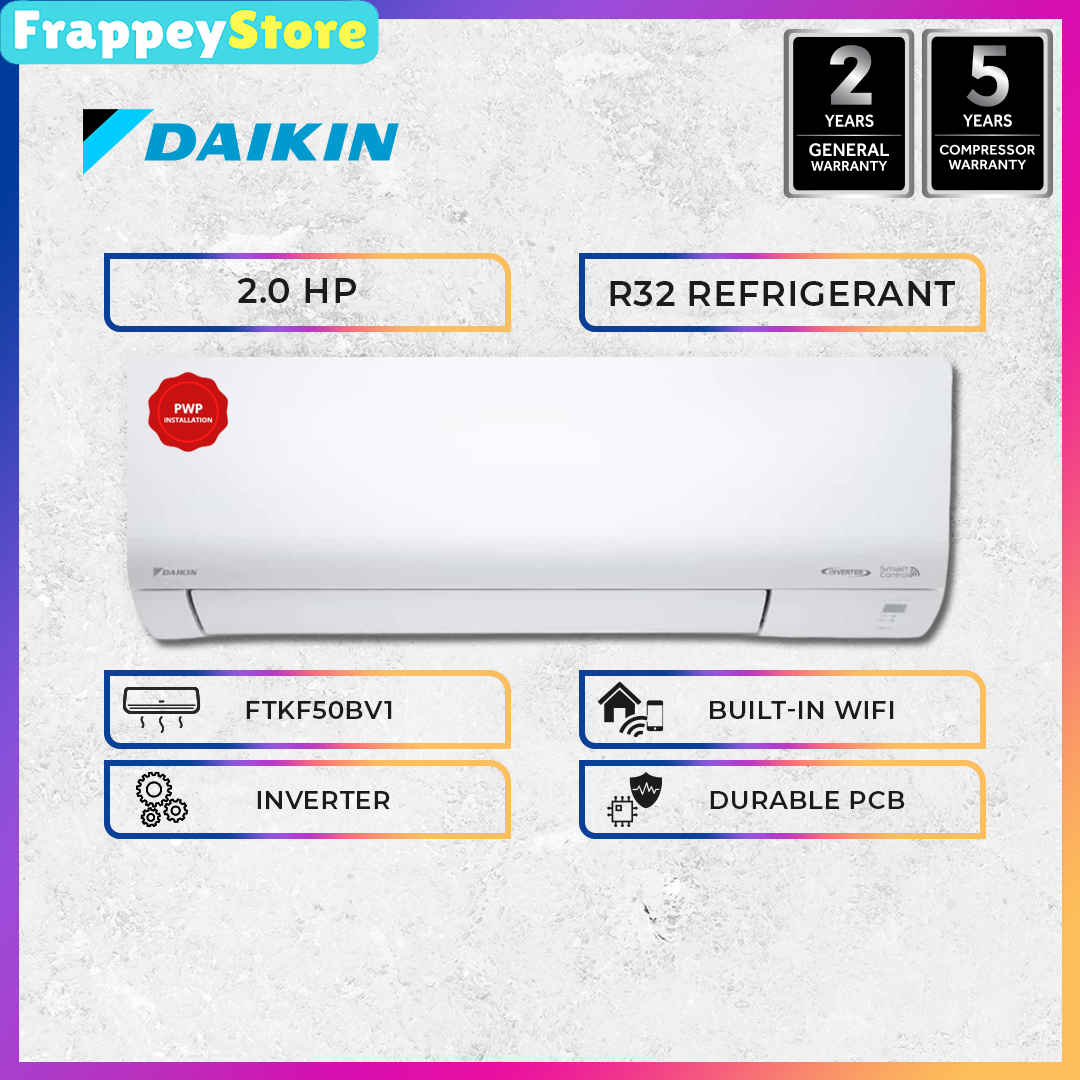 Frappey Daikin 1HP 2 5HP Inverter Air Conditioner R32 FTKF25B