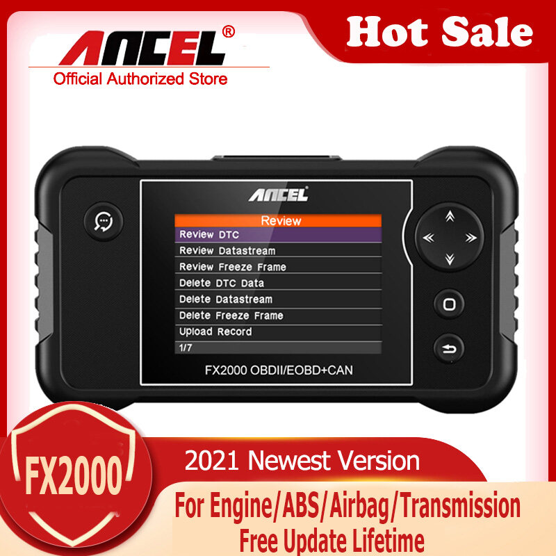 Ancel FX2000 OBD2 Automotive Scanner For Engine Transmission ABS SRS