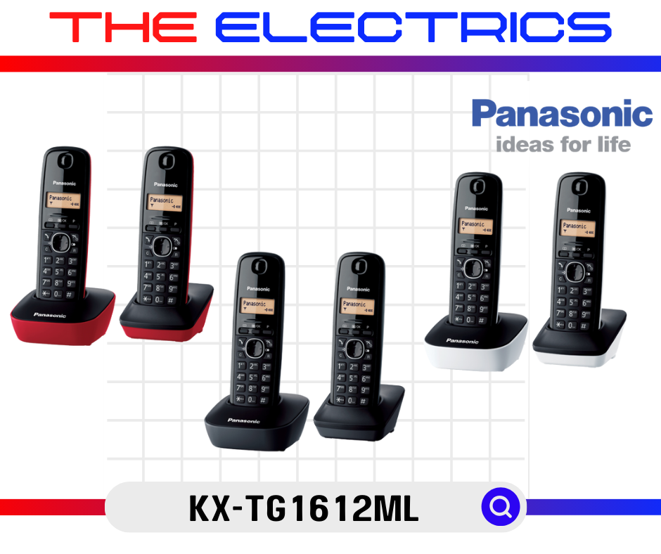 PANASONIC CORDLESS TWIN DECT PHONE KX TG1612ML KX TG1612 RANDOM