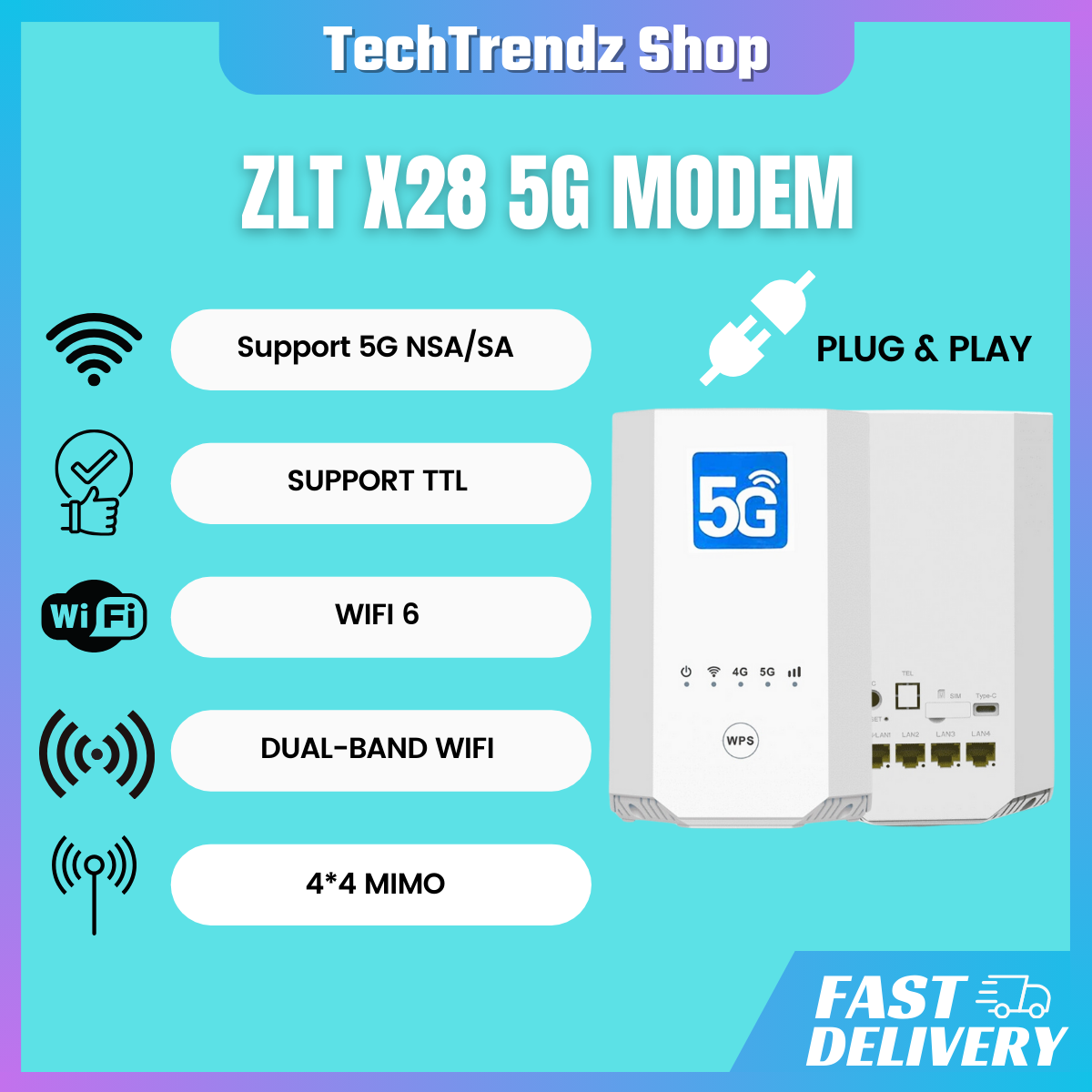 Zlt X G Modem Ax Wifi Unlock Modified Wifi Lazada