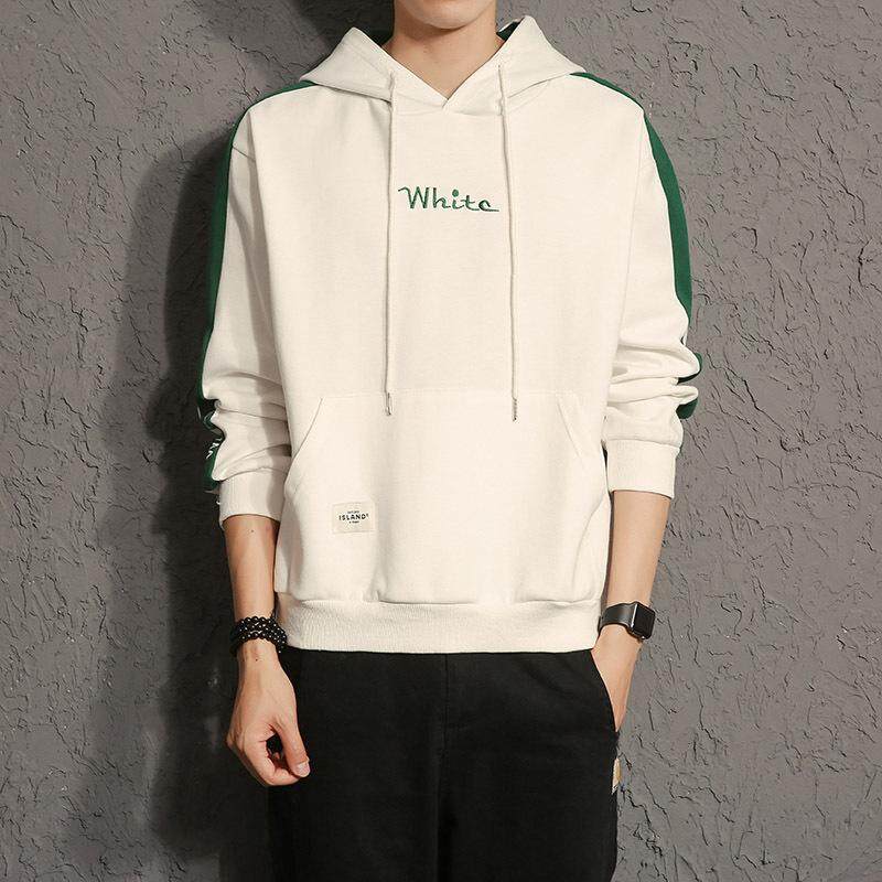 เสื้อกันหนาวผู้ชาย Hooded Slim Coat วรรณกรรมเยาวชนสบายๆ Hoodies