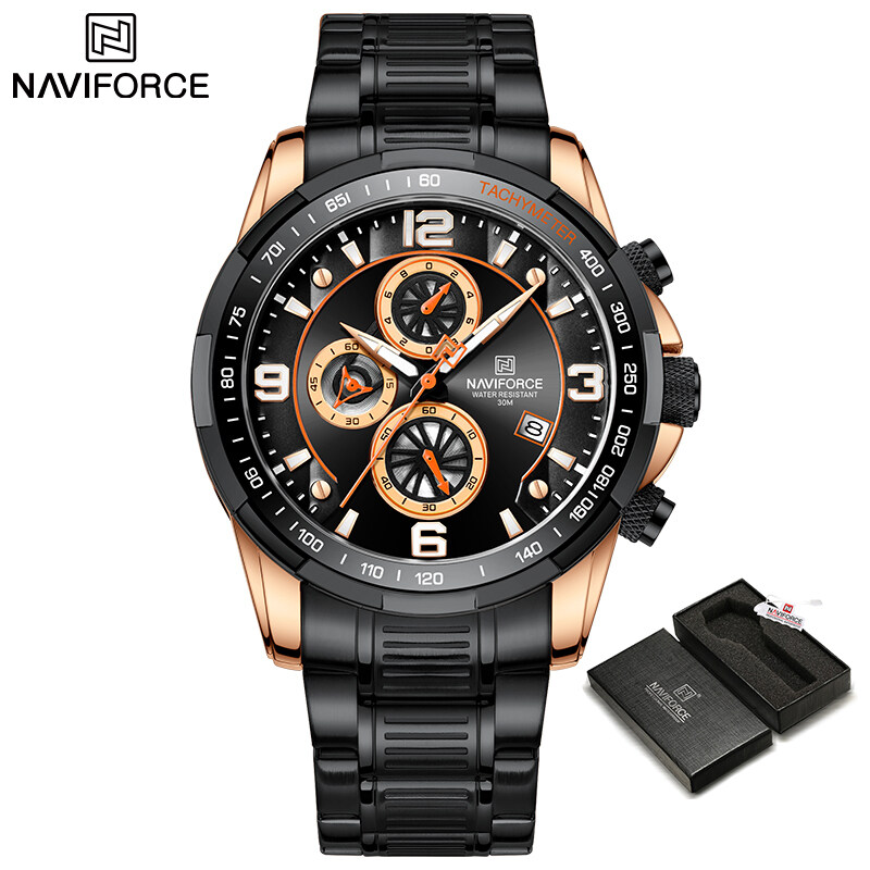 NAVIFORCE Top Luxury Brand Men S Watch Original Quartz Stainless Steel