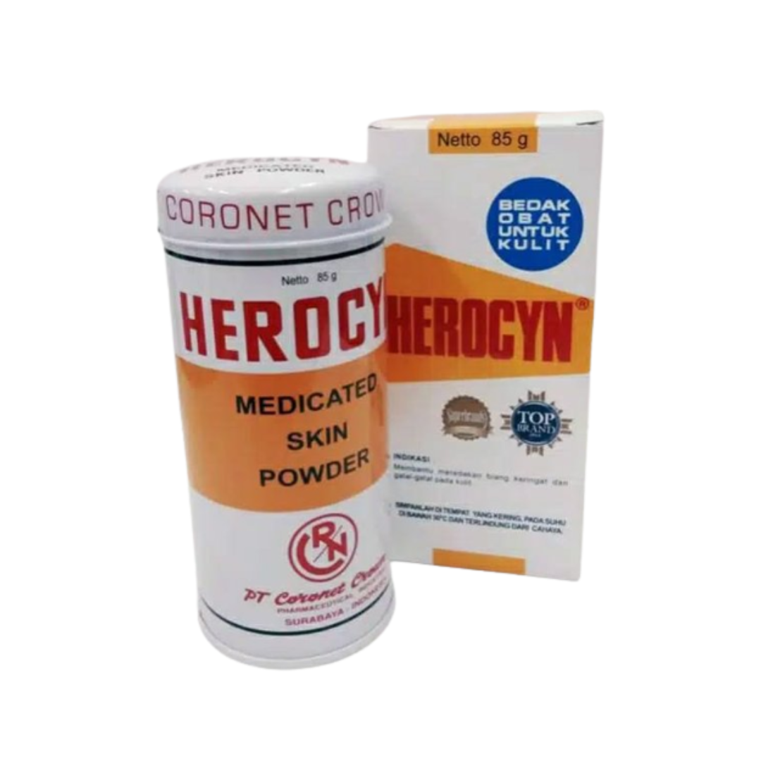 Herocyn Medicated Skin Powder Bedak Obat Untuk Kulit Gatal G G