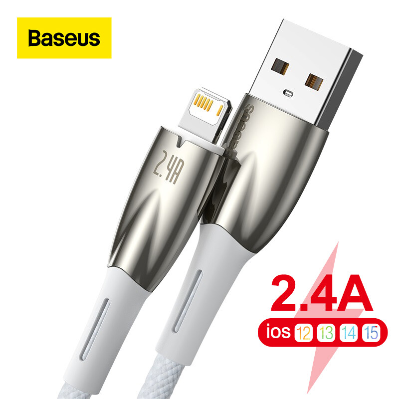 Baseus Smart Led Light USB To Lightning Cable For IPhone 14 Pro Max 2