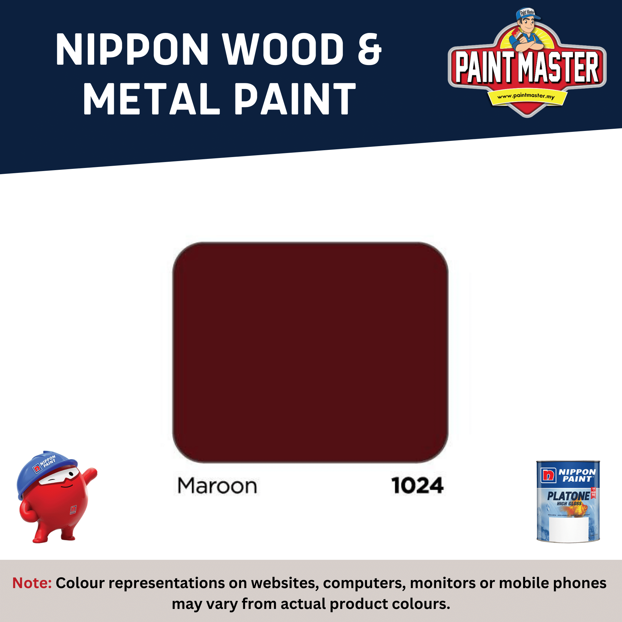 L Nippon Paint Platone High Gloss Finish Paint For Wood Metal Paint