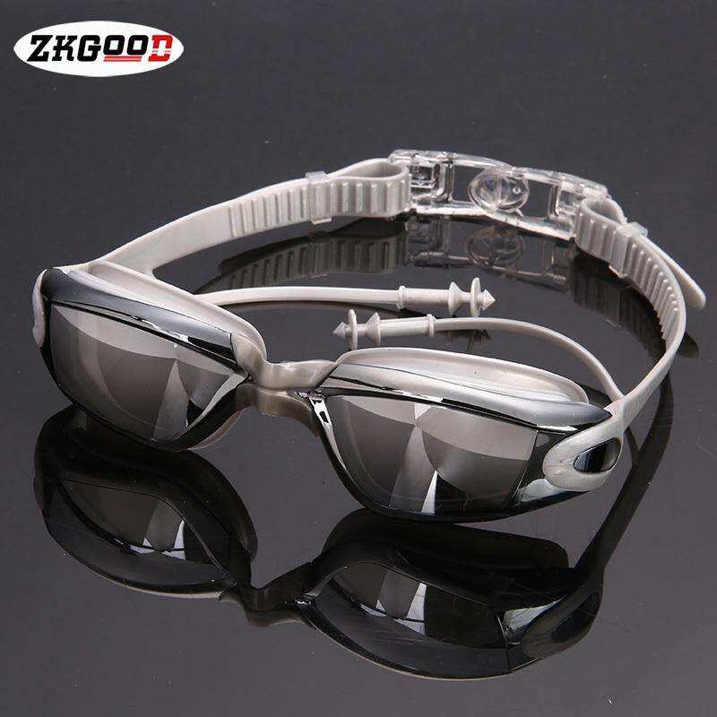 Zkgood Professional UV ป้องกันว่ายน้ำแว่นตาก็อกเกิ้ลป้องกันกบกันน้ำ Unisex แว่นตากันน้ำดำน้ำปลั๊กอุดหู Zkgood Professional UV ป้องกันว่ายน้ำแว่นตาก็อกเกิ้ลป้องกันกบกันน้ำ Unisex แว่นตากันน้ำดำน้ำปลั๊กอุดหู