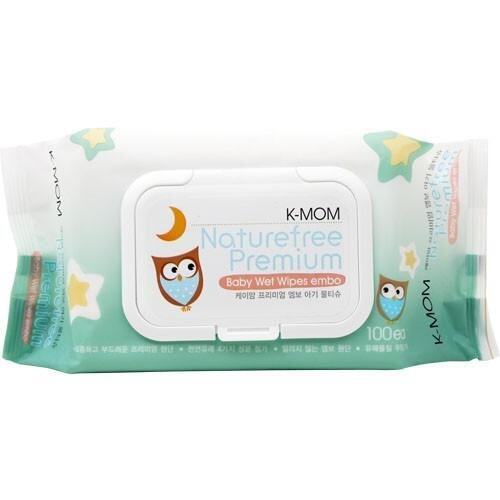 K-MOM Natural Pureness Premium Baby Wet Wipes - 100pcs