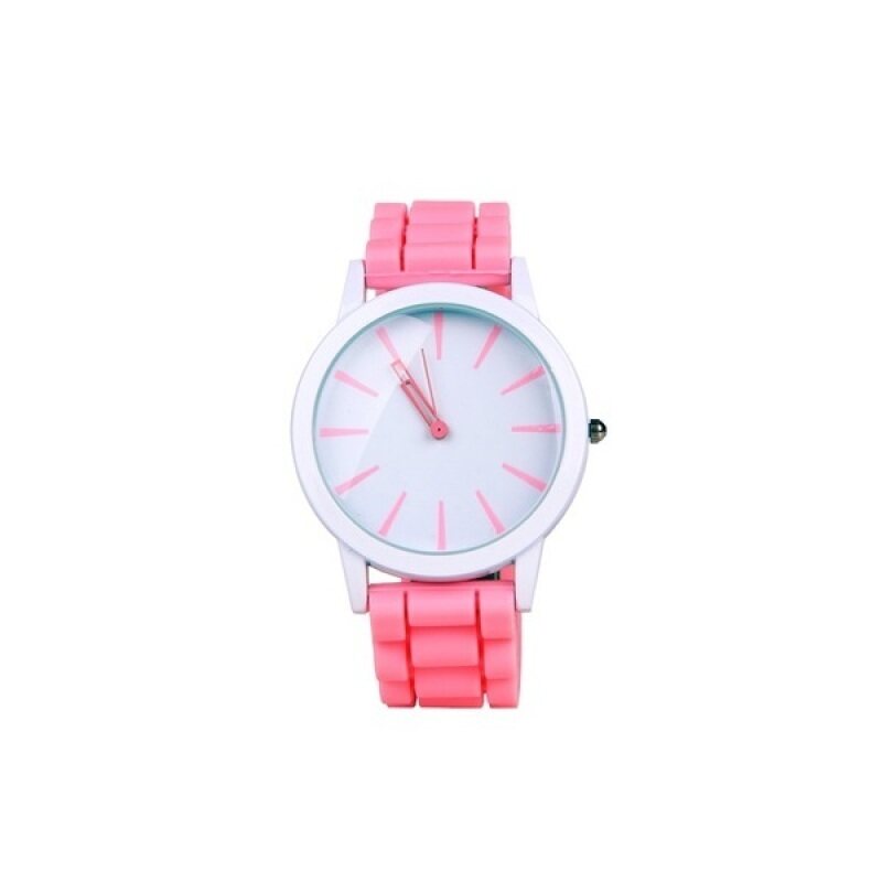 Korea Candy Pink Silicone Analog Watch Malaysia