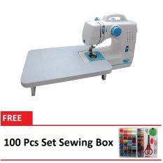 Maidronic Sewing Machine PRO 505 12 sewing options With Expansion Board (Light Blue) FREE 100 PCS SewingKit