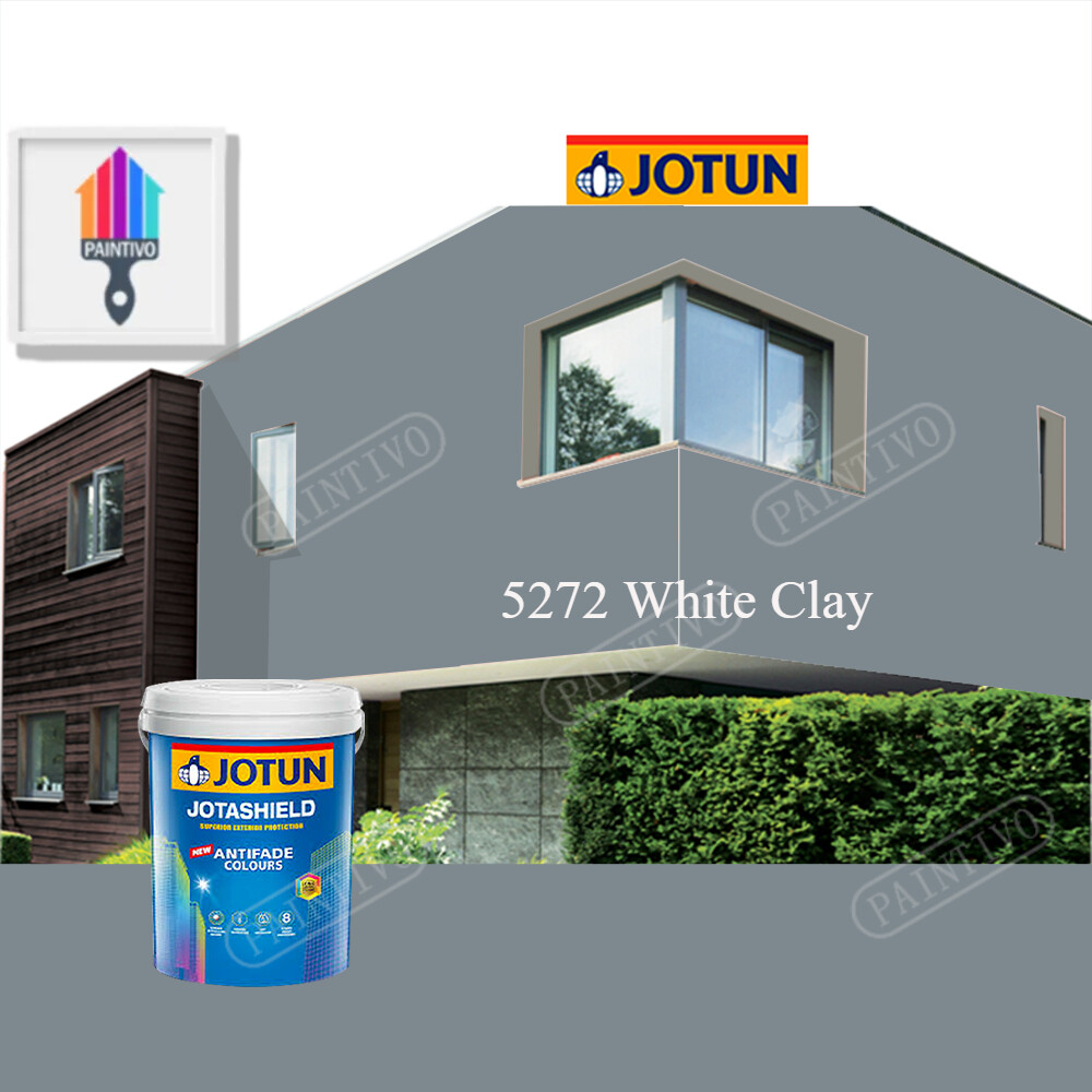 White Clay L Jotun Jotashield Antifade Grey Colour Exterior Anti