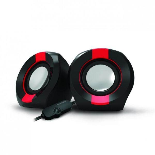 VINNFIER Icon 202 USB Portable Speaker (BLACK RED) Malaysia