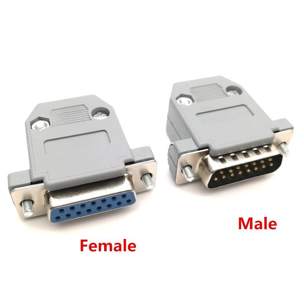 2Set Serial RS232 DB9 9pin Female Assembly Solder Plug Connector with Shell