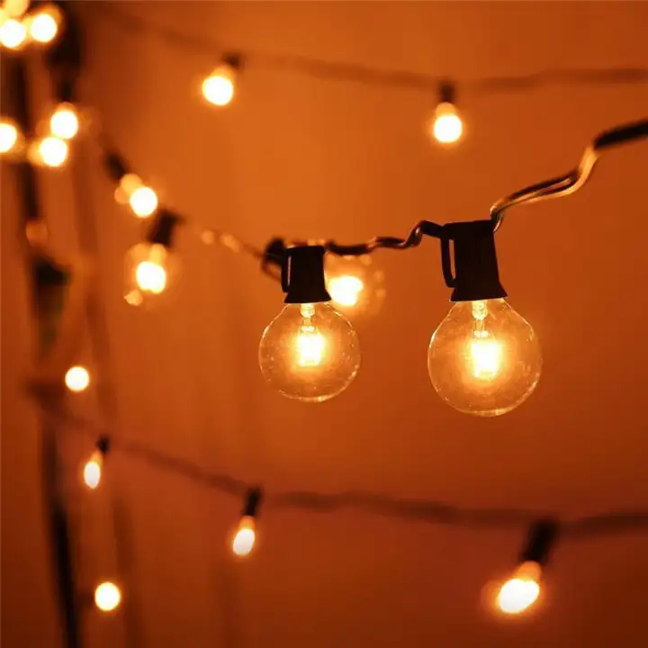 Goodscool Outdoor Garden String Lights 25ft G40 Patio String Lights 25ft G40 Garden Patio
