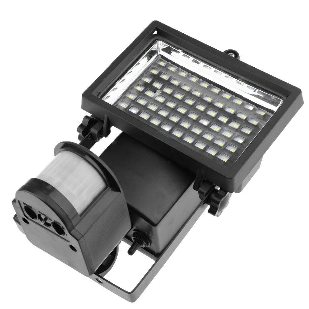 New 60 LED PIR Motion Sensor Solar Powered Garden Security Flood Stair Light