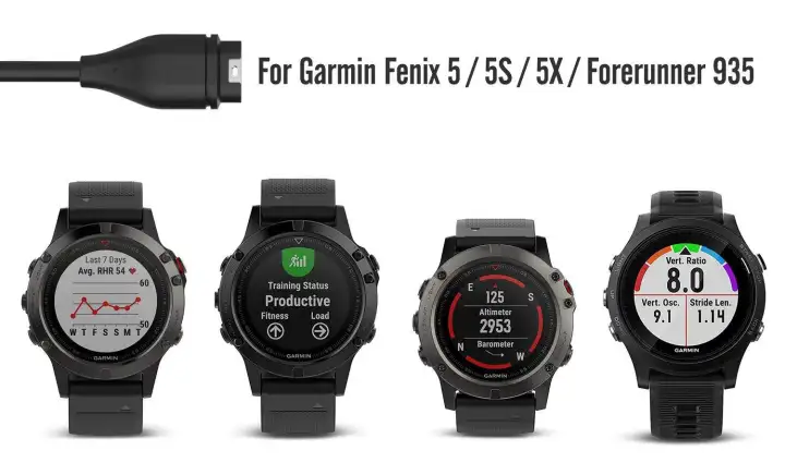 fenix 5 plus charging time