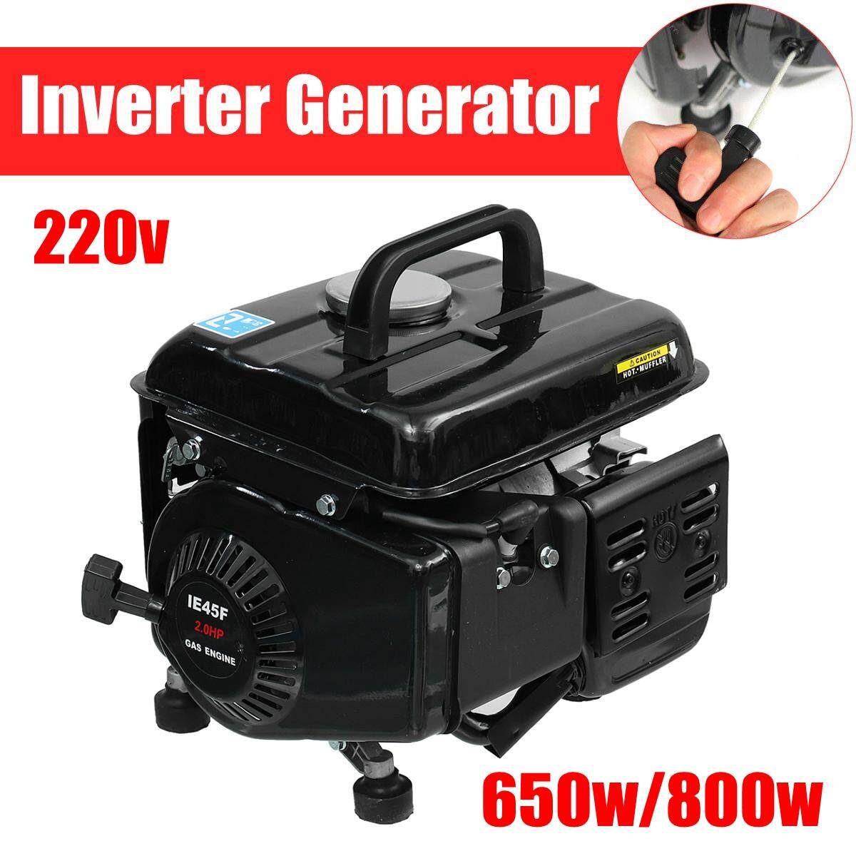 Di động Máy Phát Điện Khí Xăng Dùng Nguồn Điện Cắm Trại RV Êm Inverter 650 Wát